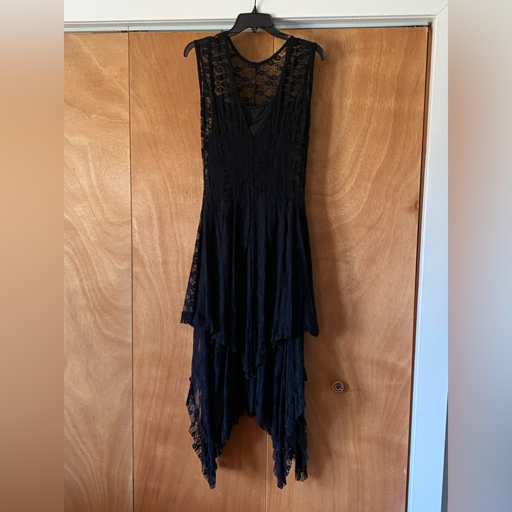 Black lace, gypsy dress